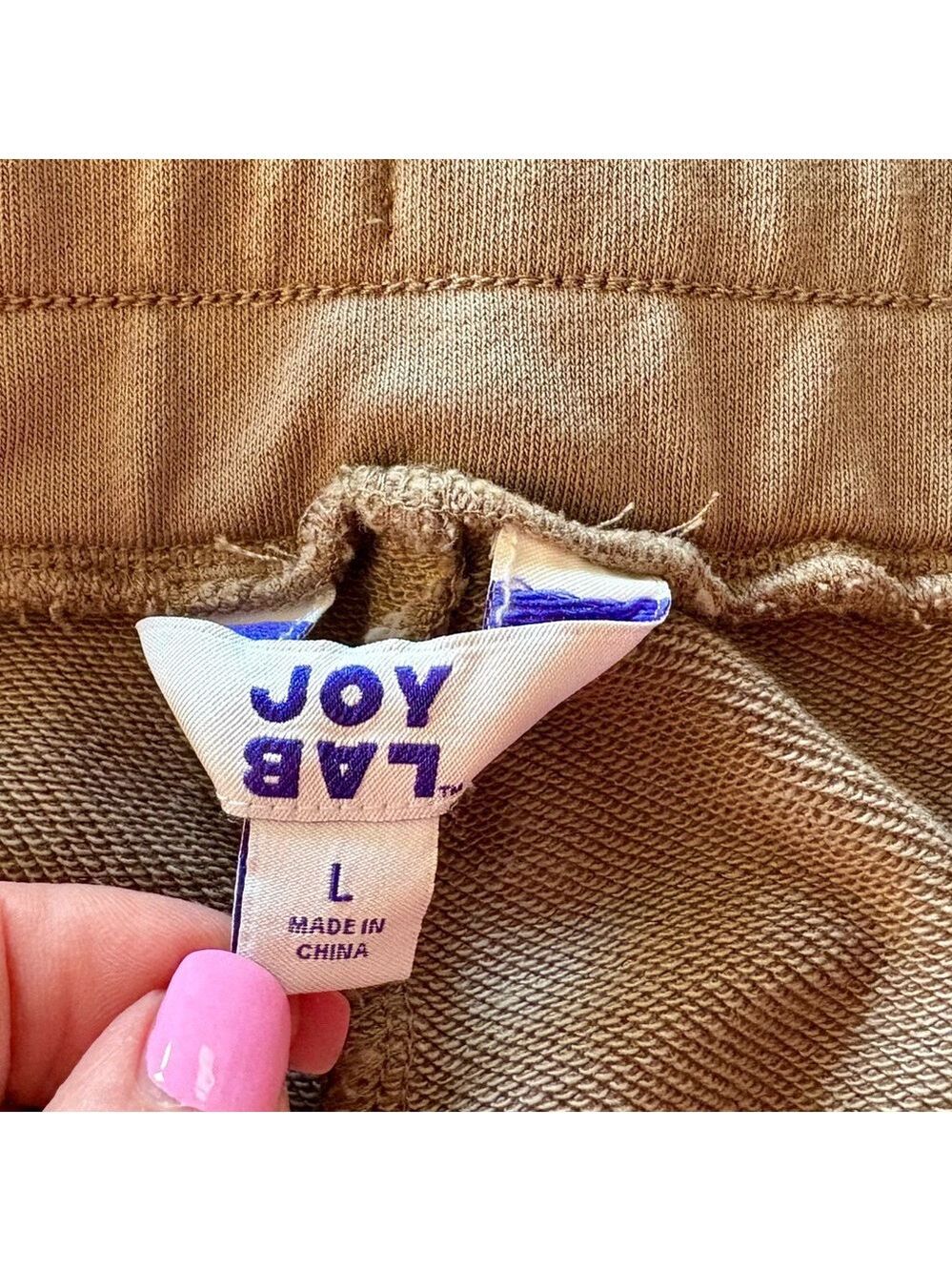 JOYLAB Brown Acid Wash Cargo Joggers - Picture 3 of 3